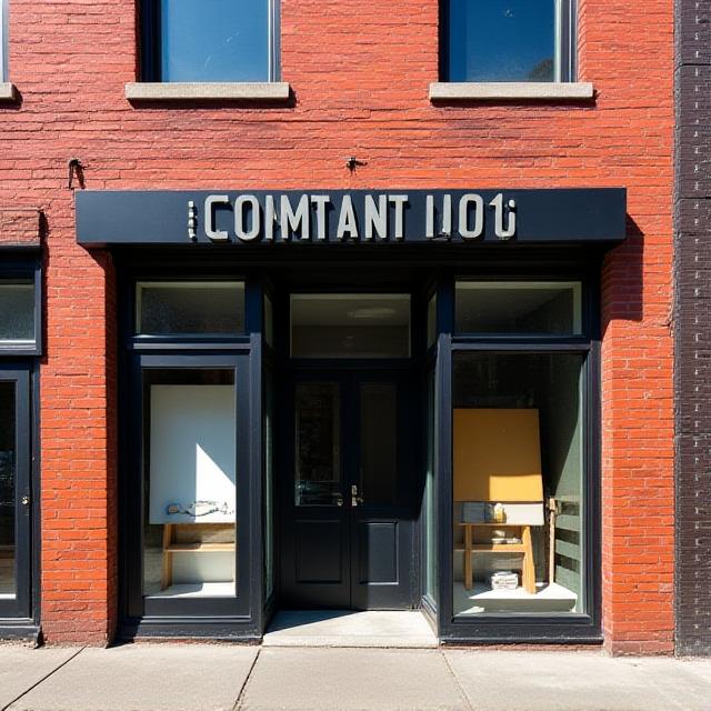 Nova Canvas studio entrance at Troutman Street