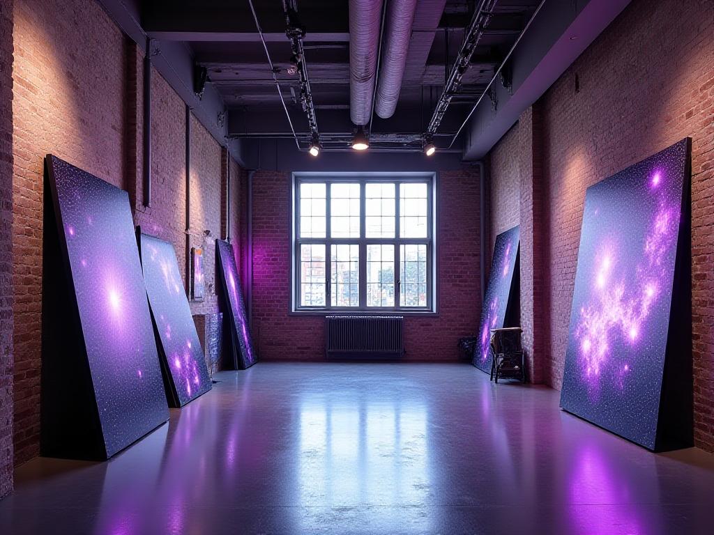 Immersive art studio interior on Troutman Street